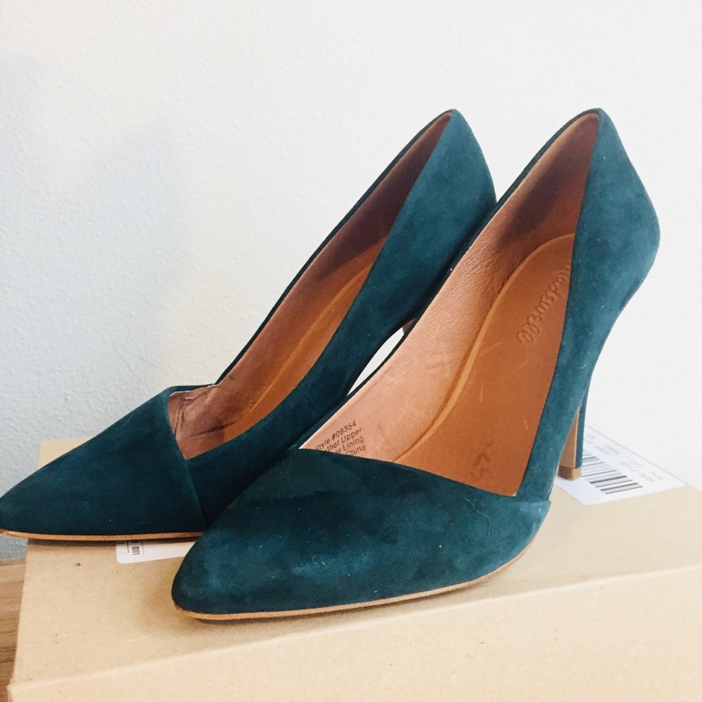 Madewell Mira heel in gallery green